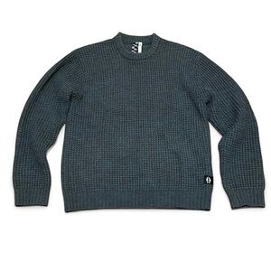 Men's Bearded Goat Odis Boatyard Merino Wool Blend Fisherman Sweater Size Small